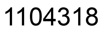 Número 1104318 imagen negro