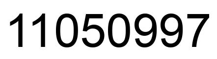 Number 11050997 black image
