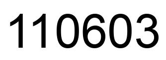 Number 110603 black image