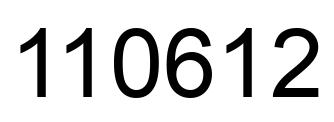 Número 110612 imagen negro