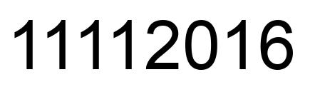 Number 11112016 black image