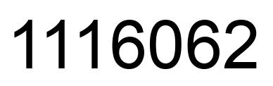 Number 1116062 black image