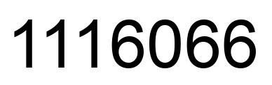 Number 1116066 black image