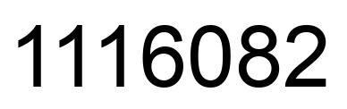 Number 1116082 black image