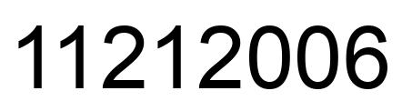 Number 11212006 black image