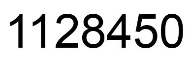 Número 1128450 imagen negro