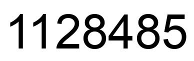 Número 1128485 imagen negro