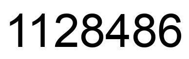 Número 1128486 imagen negro