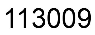 Número 113009 imagen negro