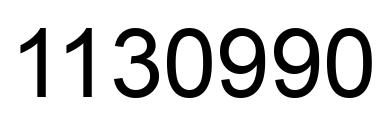 Number 1130990 black image