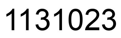 Número 1131023 imagen negro