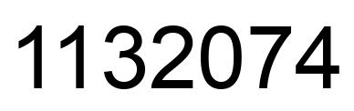 Number 1132074 black image
