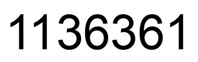 Número 1136361 imagen negro