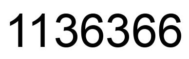 Number 1136366 black image