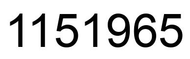 Número 1151965 imagen negro
