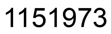 Número 1151973 imagen negro