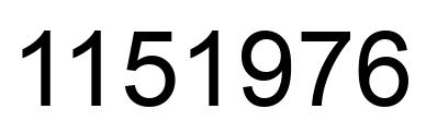 Número 1151976 imagen negro