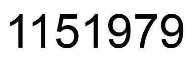 Número 1151979 imagen negro