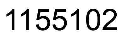 Number 1155102 black image