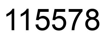Número 115578 imagen negro