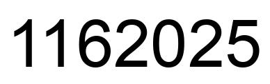 Número 1162025 imagen negro
