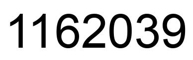 Número 1162039 imagen negro