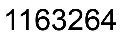 Number 1163264 black image