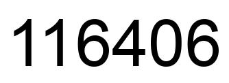 Número 116406 imagen negro