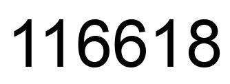 Número 116618 imagen negro