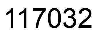 Número 117032 imagen negro