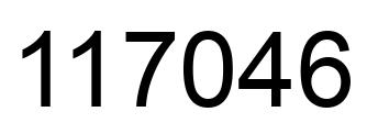 Número 117046 imagen negro