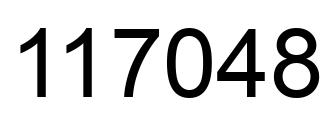 Número 117048 imagen negro