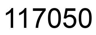 Número 117050 imagen negro
