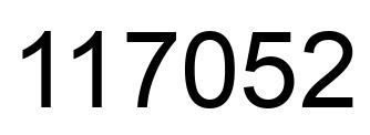 Número 117052 imagen negro
