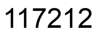 Número 117212 imagen negro