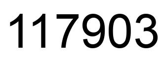 Número 117903 imagen negro