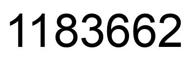 Número 1183662 imagen negro
