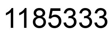 Número 1185333 imagen negro