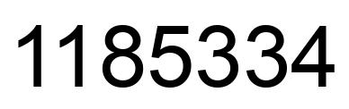 Número 1185334 imagen negro