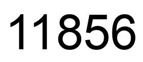 Número 11856 imagen negro