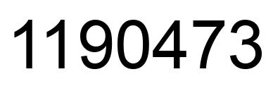 Number 1190473 black image
