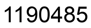 Número 1190485 imagen negro