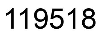 Número 119518 imagen negro