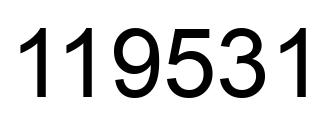 Número 119531 imagen negro