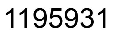 Número 1195931 imagen negro