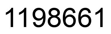 Number 1198661 black image