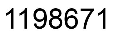 Número 1198671 imagen negro
