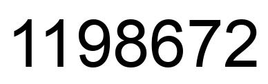 Número 1198672 imagen negro