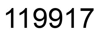 Número 119917 imagen negro