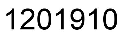 Number 1201910 black image